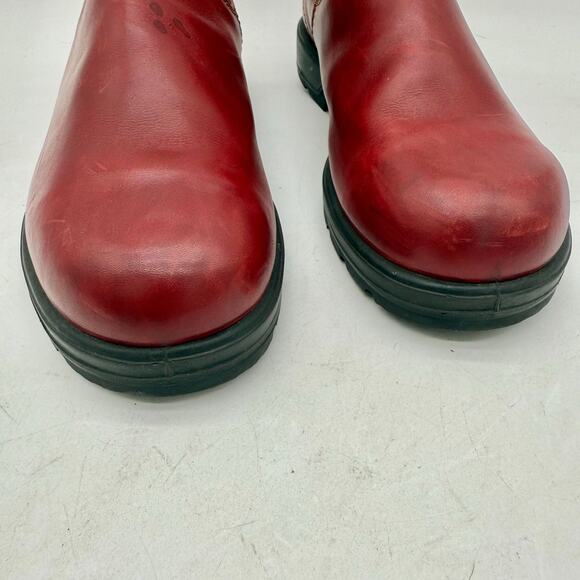Blundstone Classic Red/Shiraz Leather Pull-On Chelsea Boots Women's Size 10.5 - Picture 5 of 9
